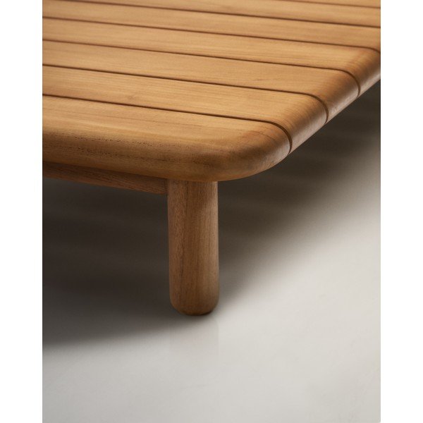 Záhradný odkladací stolík z tíkového dreva 70x140 cm Turqueta – Kave Home-image-3