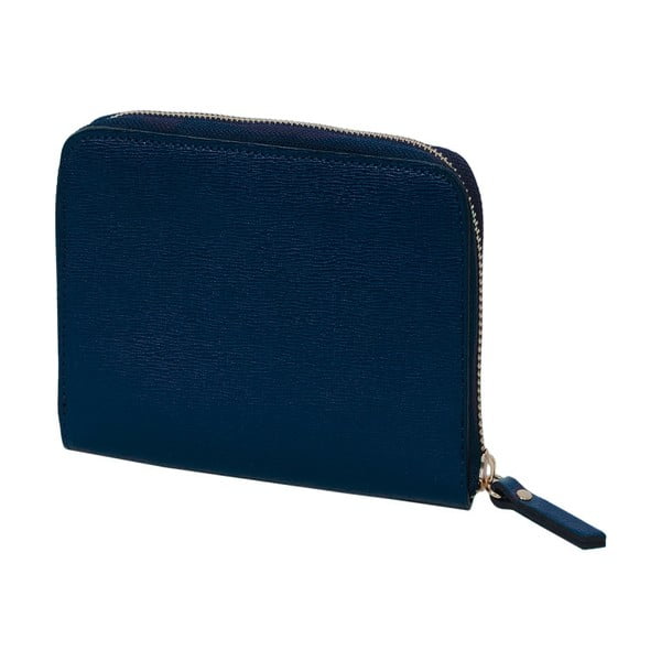 Modrá peňaženka z pravej kože Andrea Cardone Saffiano