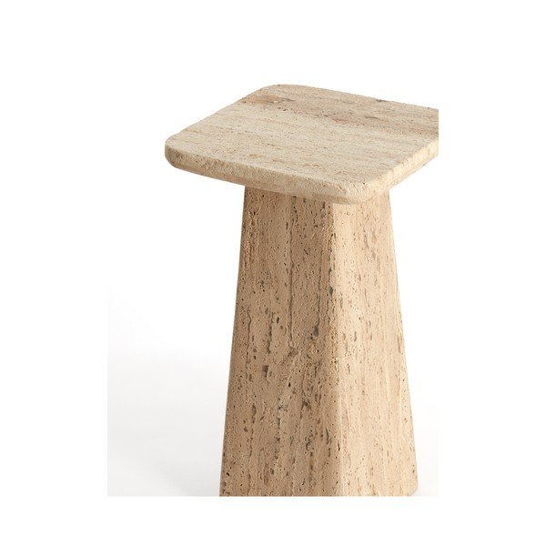 Odkladací stolík s doskou z kameňa 30x30 cm Kepami – Light & Living-image-4