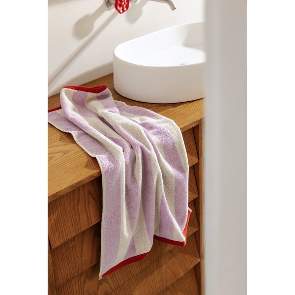 Hnedý/krémovobiely froté bavlnený uterák 50x80 cm Gobo – noo.ma-image-4