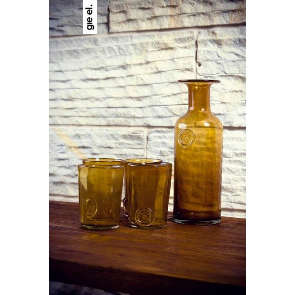 Set troch pohárov, medové-image-1