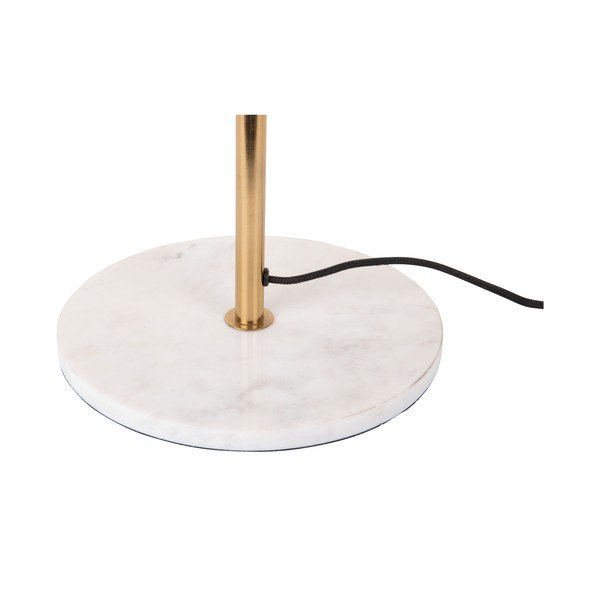 Stojacia lampa s kovovým tienidlom v čiernej a zlatej farbe (výška 154 cm) Waved – Leitmotiv-image-2