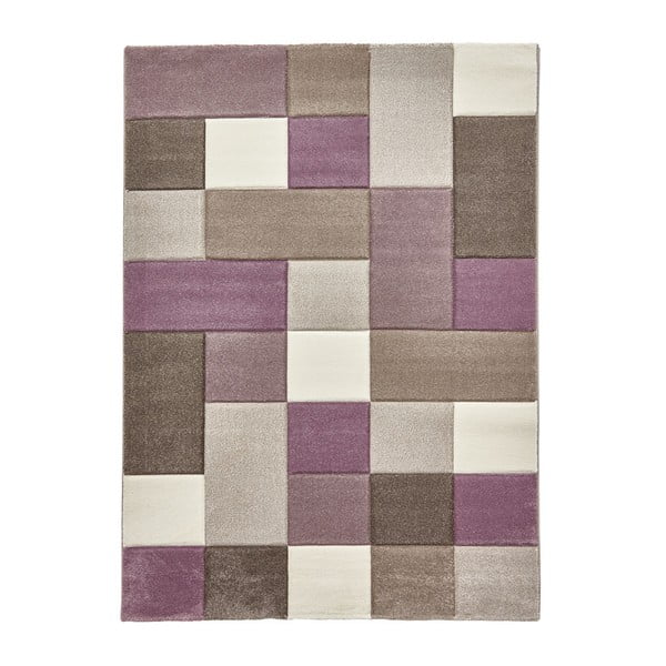 Béžovo-fialový koberec Think Rugs Brooklyn, 160 × 220 cm