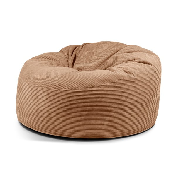 Hnedý menčestrový sedací vak Om 135 – SLOWDOWN