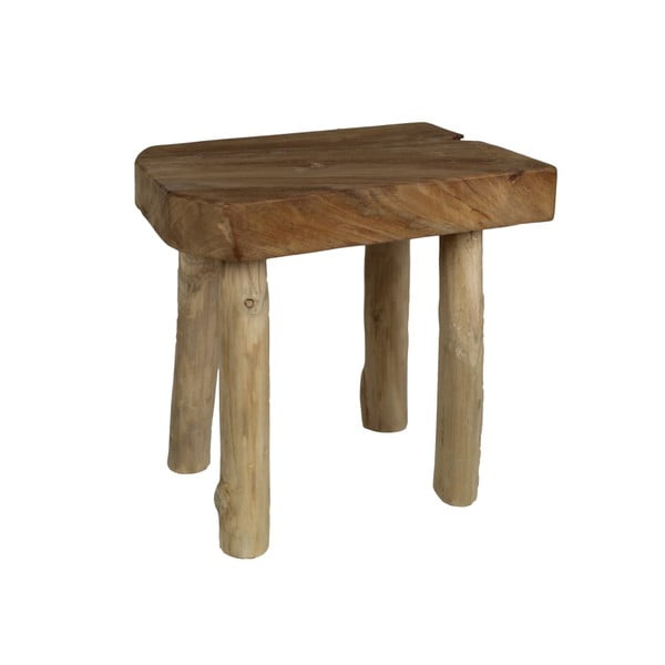 Stolička z teakového dreva a dreva mungur HSM Collection Aure