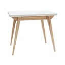 Rozkladací jedálenský stôl s bielou doskou 65x90 cm Envelope – Ragaba