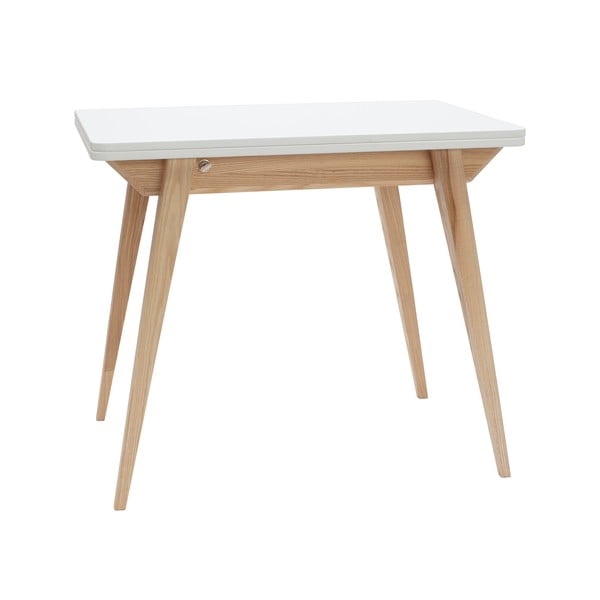 Rozkladací jedálenský stôl s bielou doskou 65x90 cm Envelope – Ragaba