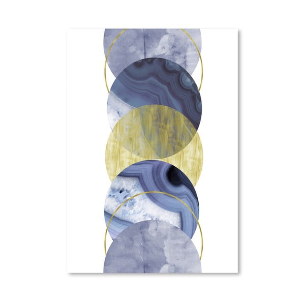 Plagát Americanflat Blue Moonlight, 30 × 42 cm