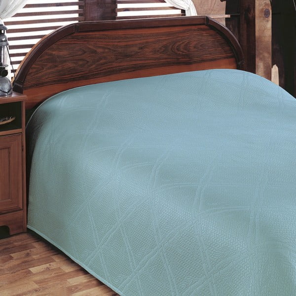 Prikrývka na posteľ Pike Turquoise, 200x230 cm