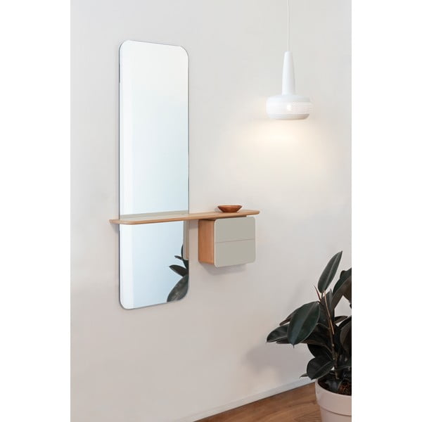 Predsieňová zostava v dekore duba v bielo-prírodnej farbe One More Look – UMAGE-image-4