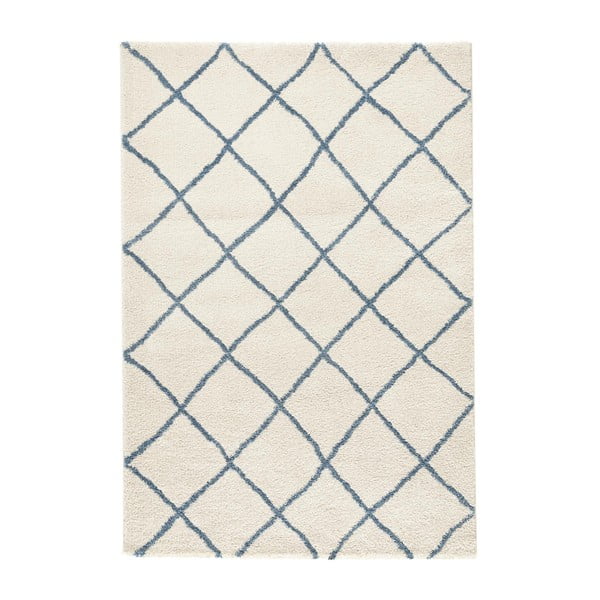 Biely koberec Mint Rugs Grid, 160 x 230 cm