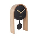 Stolové hodiny s brezovým drevom Karlsson Smart Pendulum Light