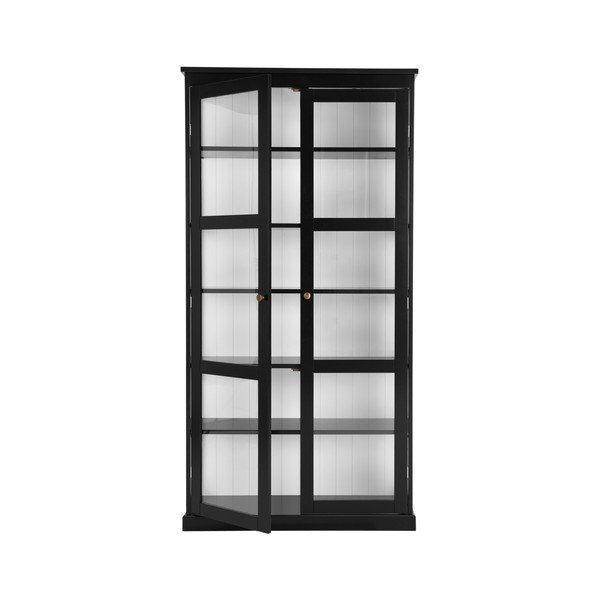 Čierna vitrína z MDF 98x193x34 cm Wilma – Ellos Home-image-4