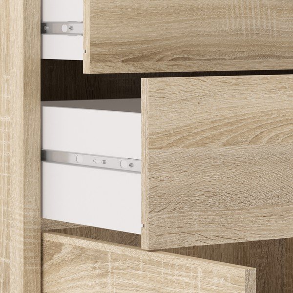 Modulárna knižnica v dekore duba v prírodnej farbe 89x113 cm Prima – Tvilum-image-3