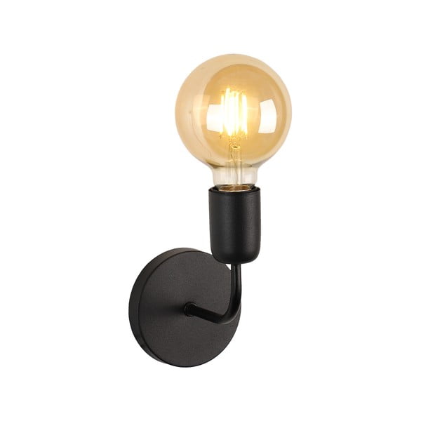 Čierne kovové nástenné svietidlo Mosso - Squid Lighting-image-2