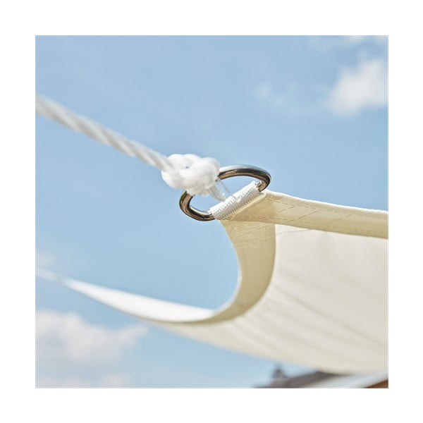 Béžová štvorcová tieniaca plachta Livin' Outdoor Como, 3,6 x 3,6 m-image-3