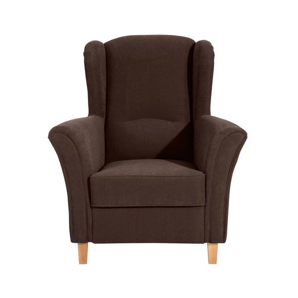 Hnedé kreslo Max Winzer Agnetha Velvet-image-1