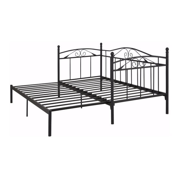 Čierna rozkladacia posteľ Støraa Bibi, 90 × 200 cm-image-1