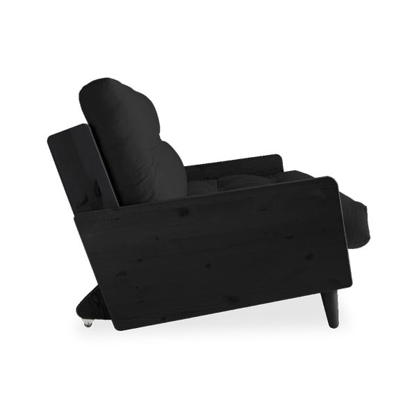 Rozkladacia pohovka s tmavosivým poťahom Karup Design Indie Black/Dark Grey-image-3