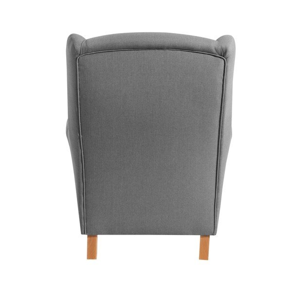 Sivé kreslo ušiak Max Winzer Lorris Gray-image-4