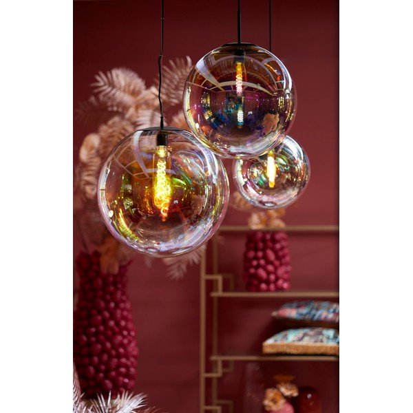 Závesné svietidlo so skleneným tienidlom ø 30 cm Medina – Light & Living-image-1