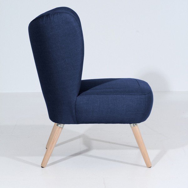 Tmavomodré kreslo Max Winzer Sari-image-2