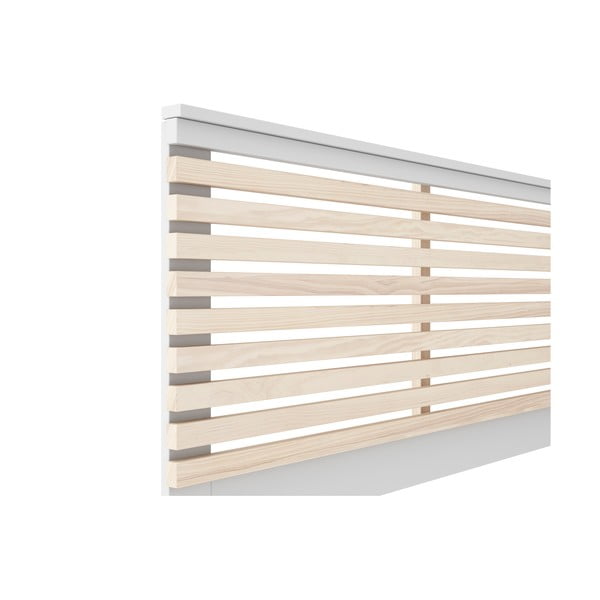 Biele/prírodné čelo postele v dekore borovice 146x100 cm Campus - Marckeric-image-4