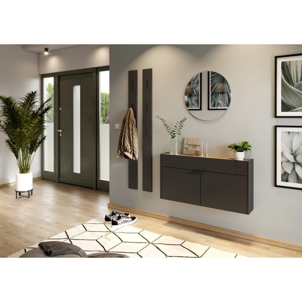 Antracitová skrinka 110x57x22 cm Ameca – Germania-image-4