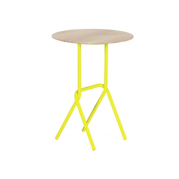 Odkladací stolík so žltými detailami HARTÔ Désiré