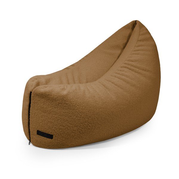 Hnedý detský sedací vak z textílie buklé Clip Clap 90 – SLOWDOWN