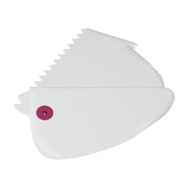 Súprava 3 bielych plastových stierok Metaltex-image-2