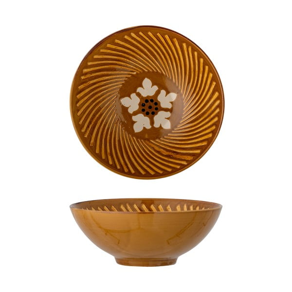 Hnedá miska z kameniny 860 ml Heikki – Bloomingville