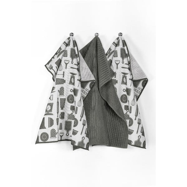 Utierky v súprave 3 ks z mikrovlákna 48x40 cm Essential - Tiseco Home Studio