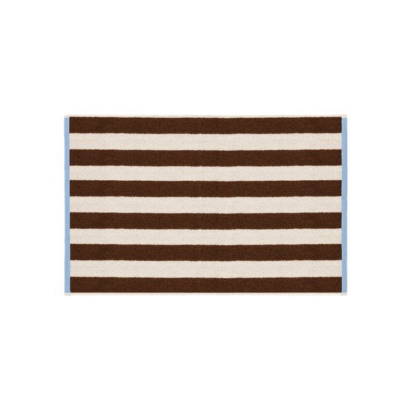 Hnedý/krémovobiely froté bavlnený uterák 50x80 cm Gobo – noo.ma-image-2