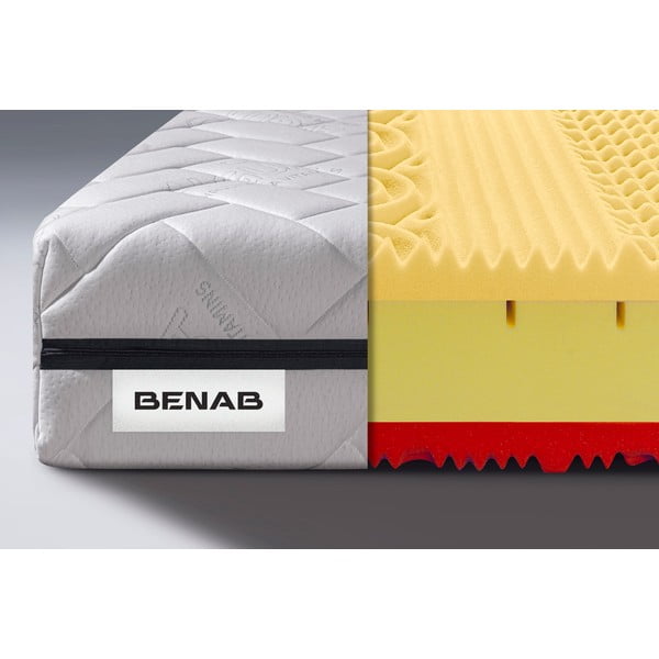 Tvrdý/stredne tvrdý penový obojstranný matrac 180x200 cm BonDreamer BIO VISCO - BENAB-image-1