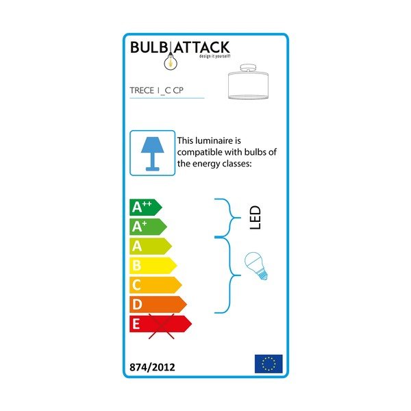Béžové stropné svietidlo Bulb Attack Trece, ⌀ 25 cm-image-2