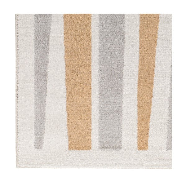 Koberec vo svetlosivej a krémovej farbe 80x150 cm Flora – Universal-image-3