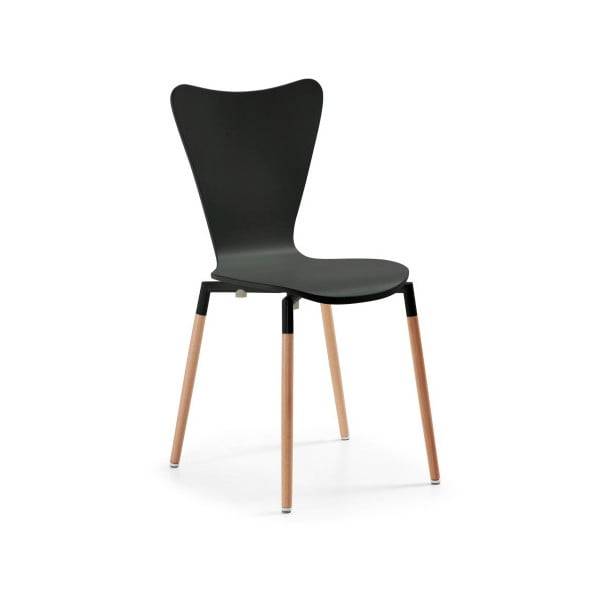 Čierna stolička La Forma Eclectic