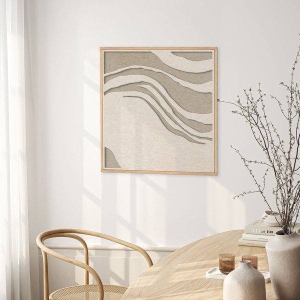 3D obraz s rámom/akustický 62x62 cm Sacred Silence 2 – Malerifabrikken-image-2