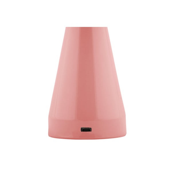 Ružová LED stmievateľná stolová lampa s kovovým tienidlom (výška 20,5 cm) Rachel – Leitmotiv-image-2