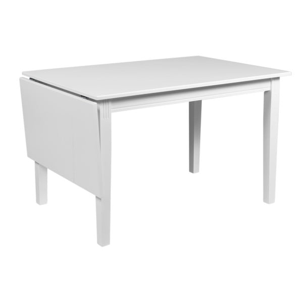 Biely sklápací stôl Rowico Wittskar, 120 x 80 cm