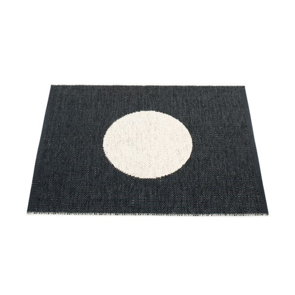 Čierno-biely vnútorný a vonkajší koberec 70x90 cm Vera Black – Pappelina
