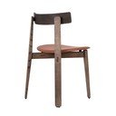 Hnedé/koňakovohnedé jedálenské stoličky v súprave 2 ks z dubového dreva Nora – Gazzda