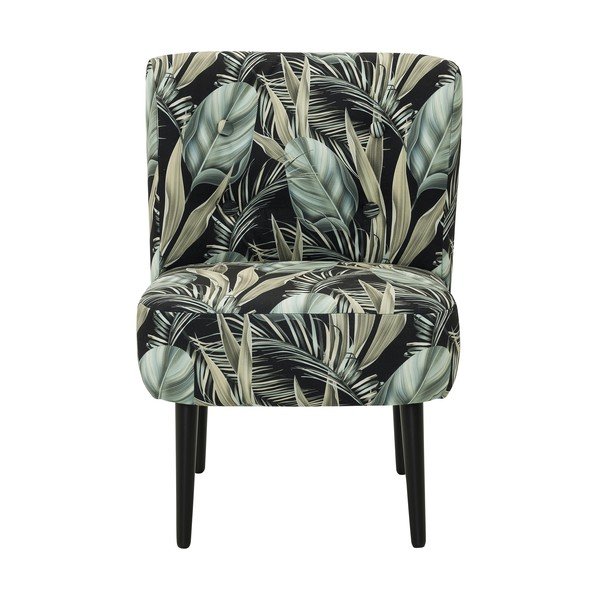 Čierno-zelené kreslo Max Winzer Fiona Carribean-image-2