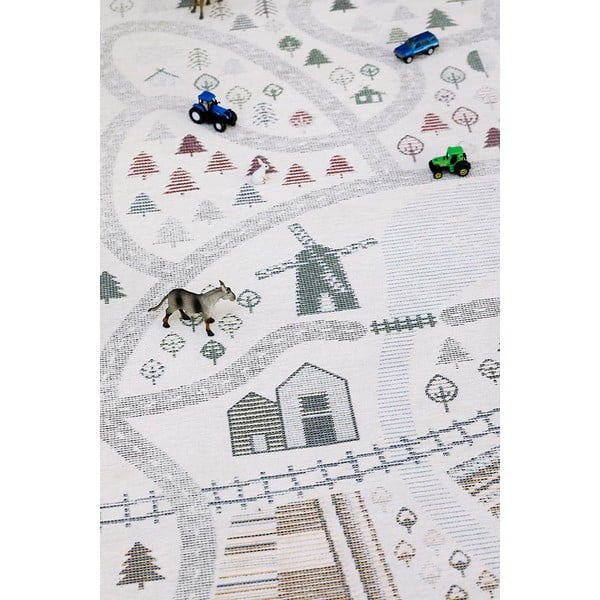 Biely obojstranný detský koberec Narma Ülejõe, 160 x 230 cm-image-3