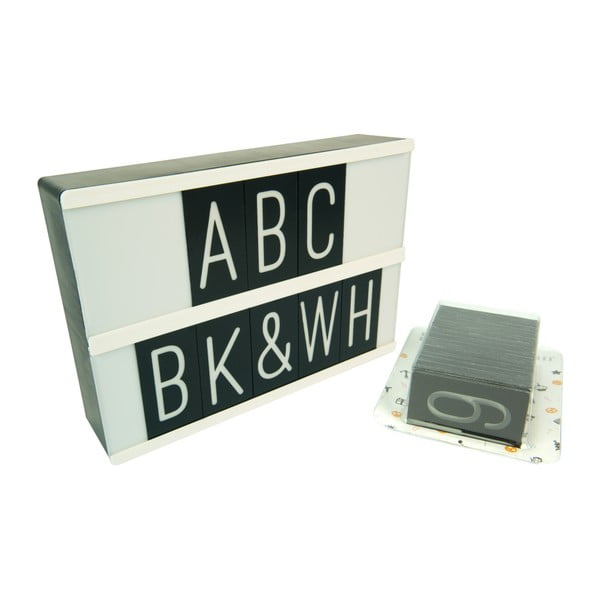 Svetelný box so znakmi Fisura ABC Letras