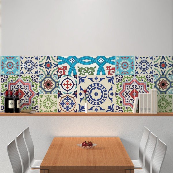 Sada 30 samolepiek Ambiance Azulejos Salsa, 120 x 100 cm-image-4