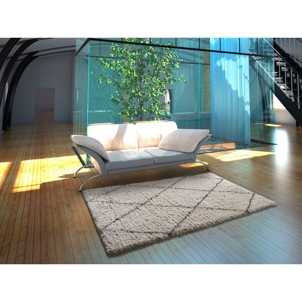 Béžový koberec Universal Lynn Lines, 80 x 150 cm-image-1