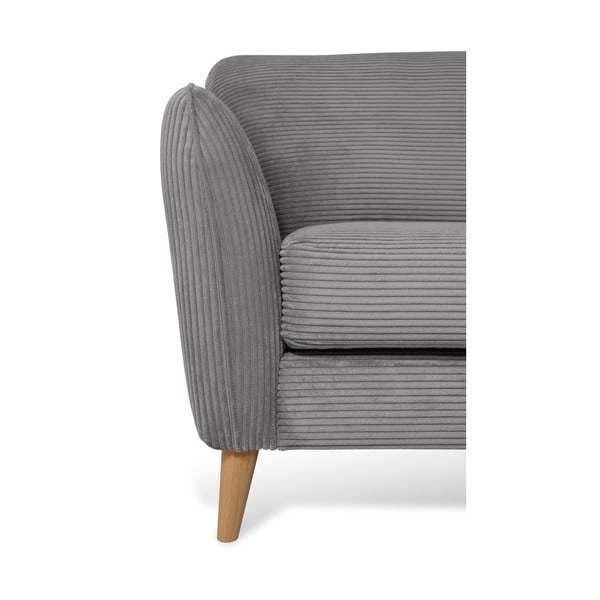 Tmavosivá menčestrová rohová pohovka (pravý roh) Paris – Scandic-image-4