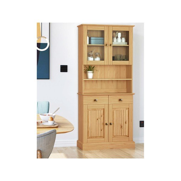 Kredenc z borovicového dreva v prírodnej farbe 181x34 cm Mille – Støraa-image-1